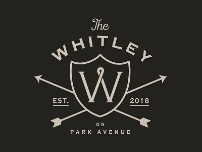 The Whitley badge logo luxe real estate royal
