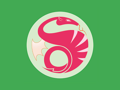 Dragon logo branding dragon graphic design illustration illustrator ireland kelly green logo photoshop visual design