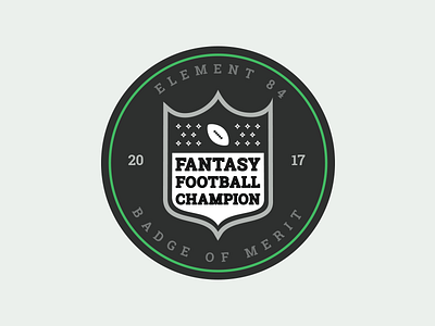 Fantasy Football Merit Badge badge draft fantasy football football icon illustration logo merit badge nfl sports vector