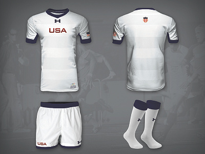 2016 USA Olympic Rugby Home Kit Concept athletics design graphic design jersey rugby sports sports design sports jersey under armour uniform uniform design