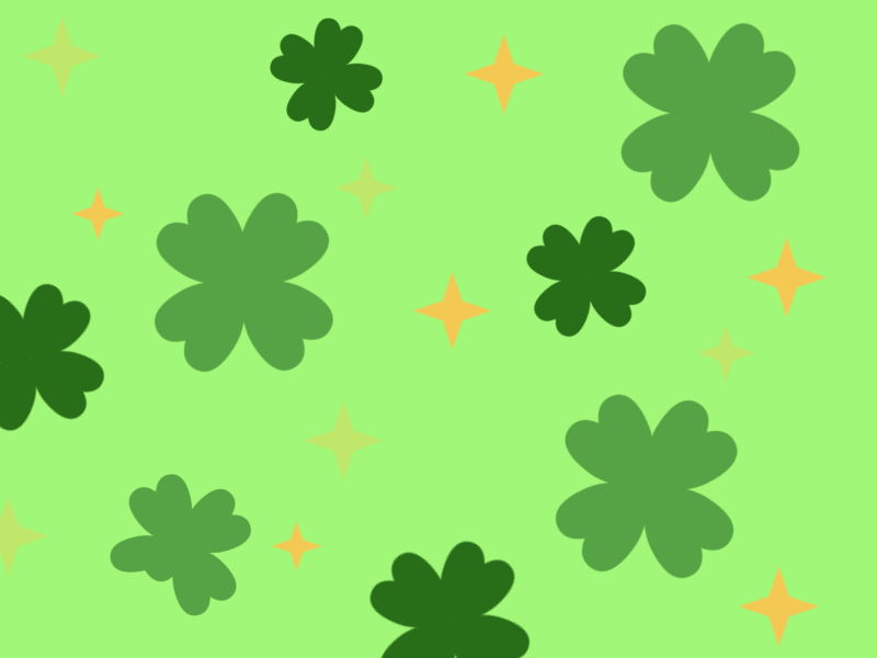 Lucky Clovers four leaf clover shamrock st patricks day st pattys