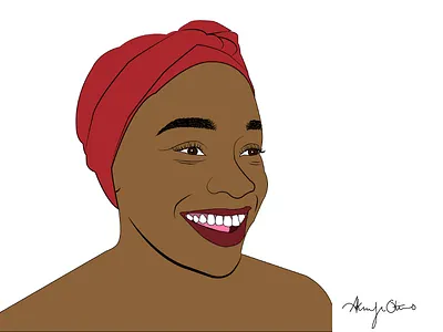 Red Wrap black girl magic