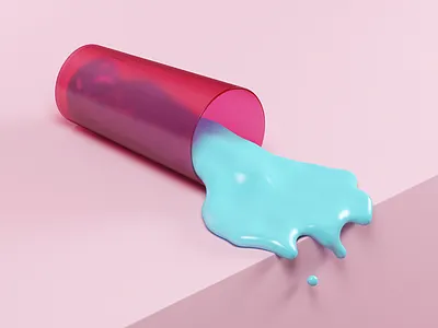 Coza 3d c4d cinema 4d glass liquid sticky