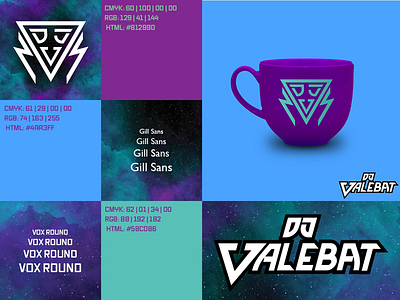 DJ Valebat (Style Guide) album brand branding design font graphic iconography logo logotype mug music remixer