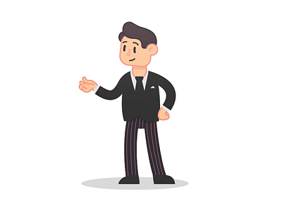 Business Man Dude Guy Pal business character design flat illustration logo logotype man mark minimal symbol