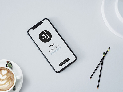 Free iPhone X Mockup Presentation free mockup free psd freebie iphone x iphonex minimalist design mockup premium mockup