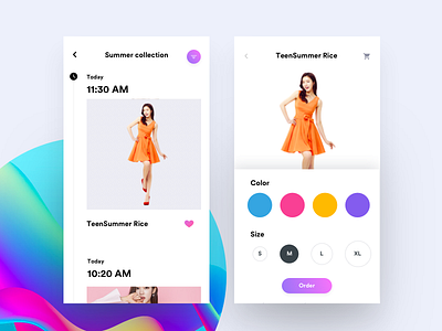 E-commerce - Product desktop e commerce fashion info motion product sportsware transition ui