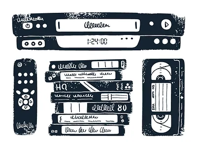 Be kind, rewind 90s player recorder remote retro tape vcr vhs videocassette videotape