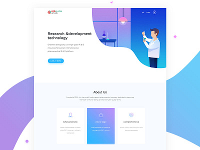 Medical Web web ui 插画
