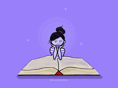 Book Lover character design colors digital doodle fun graphic graphic design hand drawn illustration illustrator sketch vector