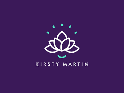 Kirsty Martin beauty clean logo massage purple