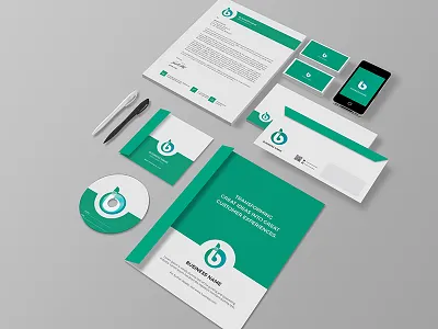 Branding Identity / Stationery Pack branding business card corporate envelope feminine folder identity letterhead minimal presentation stationery