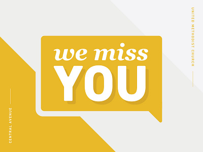We Miss You church columbus miss ohio postcard we you