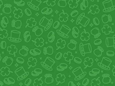 Saint Patrick's Day Icon Patterm holiday icon icon set iconography linework modern outline patricks pattern saint saint patricks day stroke