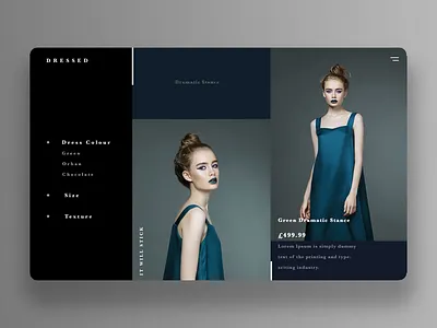 Dressed (Ui ecommerce) daily design ecommerce graphic design ui design uiux ux design web design