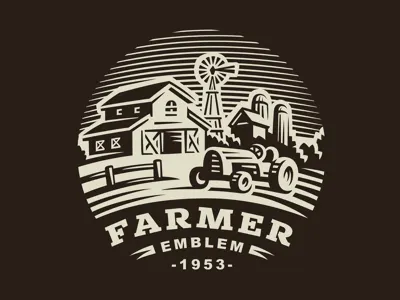 Farm farm logo ranch tractor