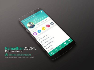 Ramadhan Social App Concept islamic ramadhan