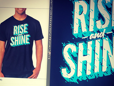 Rise and Shine baptism shirt lettering rise and shine