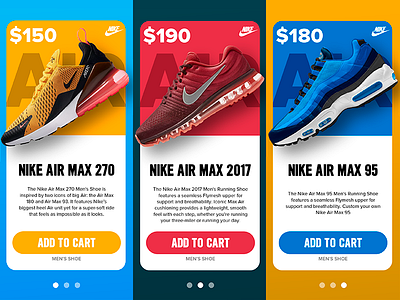 Nike In-App Promotions Concept ads app flat freebie interface nike parallax promotion sketch sport ui ux