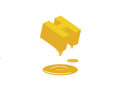 H stands for Honey adobe adobeillustrator ai design h helmdesign honey illustration illustrator logo type typography