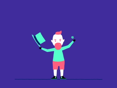 Leprechaun animation character animation character design hat jump leprechaun motion graphics patricks day