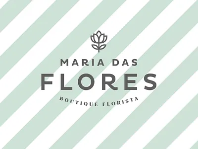 Maria das Flores — Logo florist identity logo visual identity