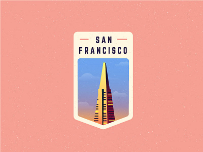 Transamerica Pyramid - San Francisco architecture badge building downtown san francisco san francisco badge transamerica transamerica building transamerica pyramid