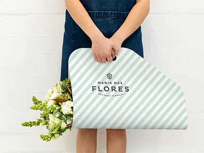 Maria das Flores - Flower Carrier florist flower carrier identity logo visual identity