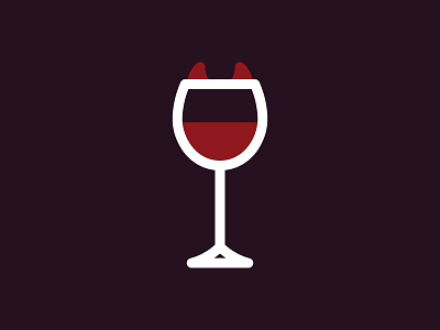 Naked For Satan Icon alcohol australia beer devil icon icon design iconaday illustration melbourne satan wine