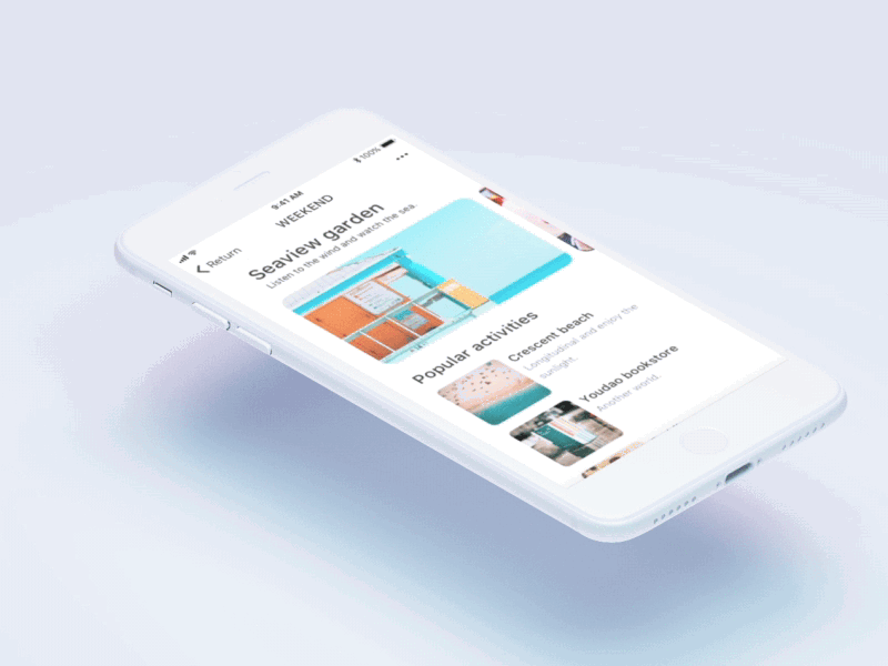 Weekend motion ui ux