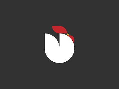 Rooster bold branding chicken logo mark minimal rooster symbol visual identity