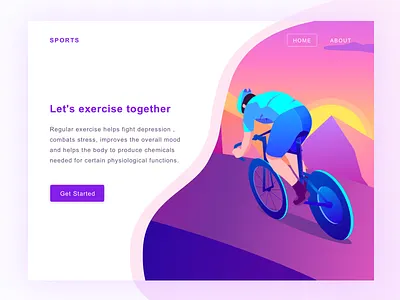 sports web graphic illustration sports ui web