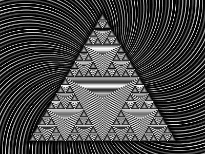 2018 March 18 - Daily Vectors art black and white blend blend tool daily shapes threes triangles vector