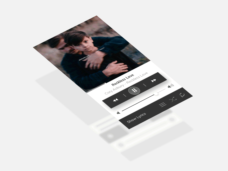 Music Player UI Animation animation apple music ios mobile design music player principle sketch ui design ux