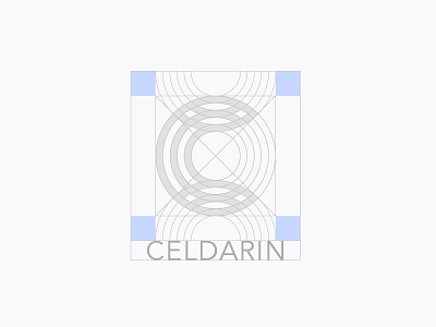 Celdarin - logo construction grid construction grid letter lettermark line logo logomark monogram system wellness