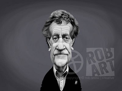 Kurt Vonnegut author books caricature celebrity kurt vonnegut literature scifi viintage writer