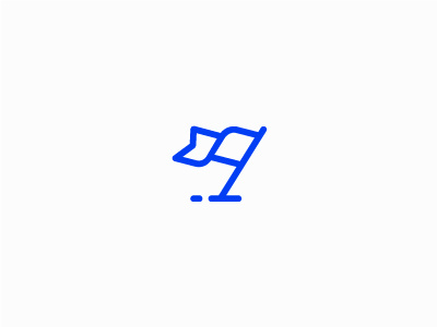 Flag Icon blue flag icon icons line outline