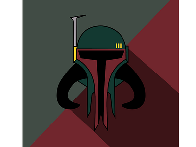 Mandalorian Fett boba fett icon illustration star wars vector
