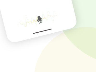 Audio input app audio chat input iphone iphone x mic minimal mockup vector