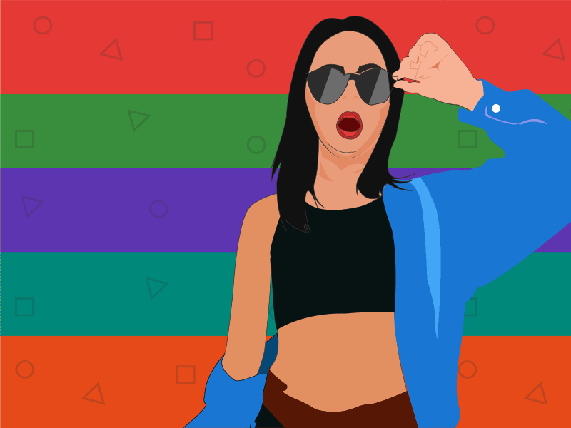 Pop Art Vector Portrait Design adil mohamed crazee adil design gif image graphics graphic design illustration mohamed adil popart popart design portrait vector