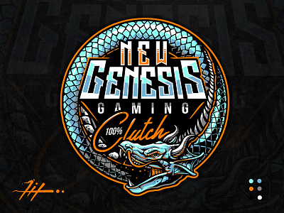 New Genesis Gaming art artwork dragon e sport esport esport logo gaming gaming logo logo