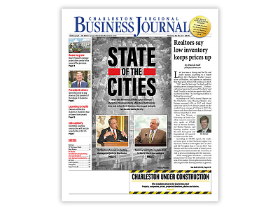 Charleston Regional Business Journal Cover Design charleston cover design graphic design south carolina