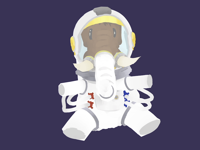 Mastonaut mammoth mastodon mastonaut nael quill pachyderme quillustration rift spacesuit vr