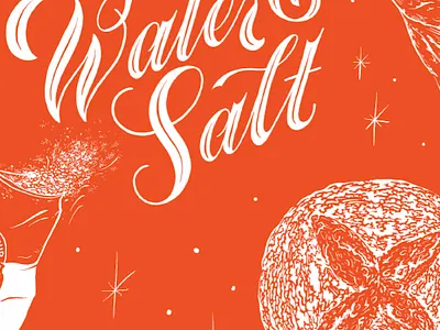 Back Cover for Sift Magazine bakery bread design editorial flour illustration lettering magazine sift typography