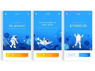 Cashspaceship Status page illustration ui