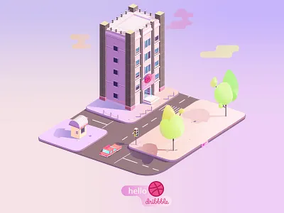 HELLO Dribbble ! photoshop