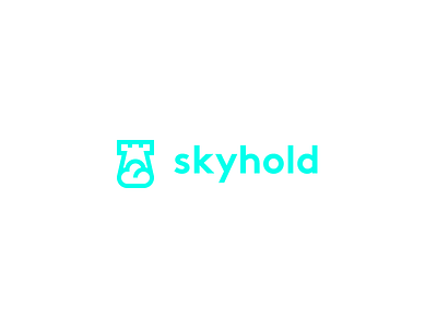 Skyhold branding castle cloud cloud computing data fort icon logo security tech ui ux