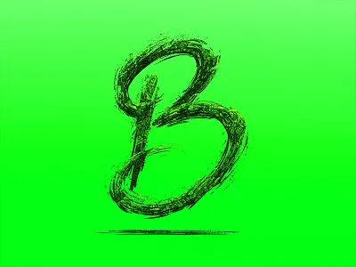 158/365 B graphism handlettering illustration ipad lettering lettrage logotype procreate type typography