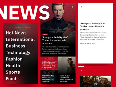 News App Exploration mobile movies news