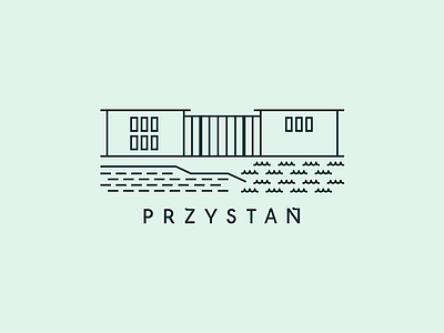 Przystań Logo building design food harbour logo restaurant silesia